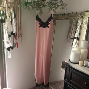 NWOT ASOS  SILKY BLUSH LACE JUMPSUIT SMALL